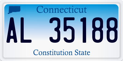 CT license plate AL35188