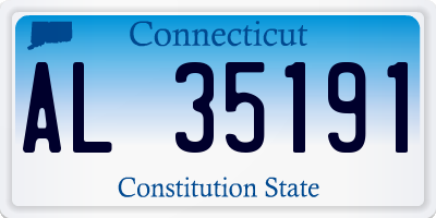 CT license plate AL35191