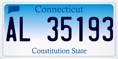 CT license plate AL35193
