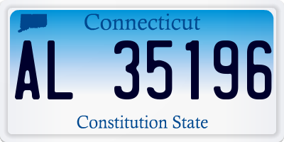 CT license plate AL35196