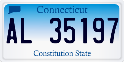 CT license plate AL35197