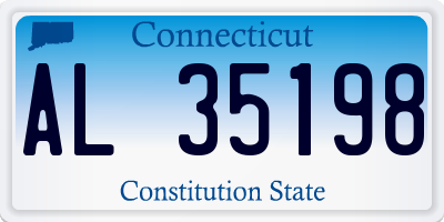 CT license plate AL35198