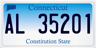 CT license plate AL35201