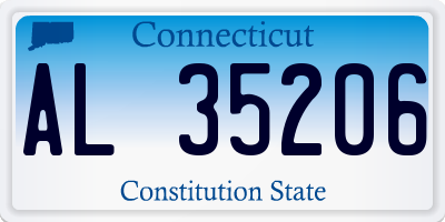 CT license plate AL35206