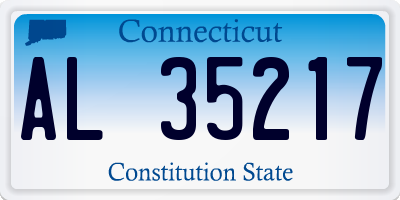 CT license plate AL35217