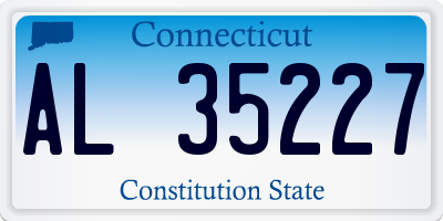 CT license plate AL35227