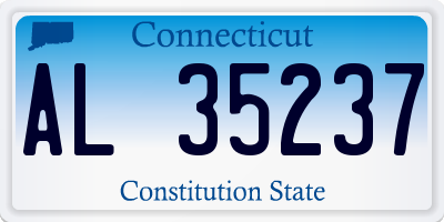 CT license plate AL35237