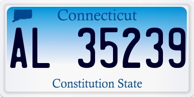 CT license plate AL35239