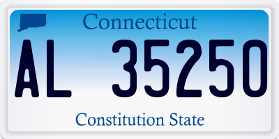 CT license plate AL35250