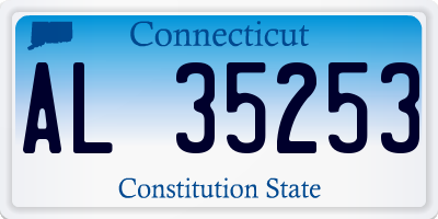 CT license plate AL35253