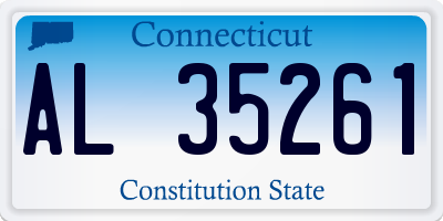 CT license plate AL35261