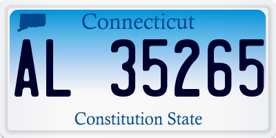 CT license plate AL35265