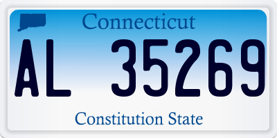 CT license plate AL35269
