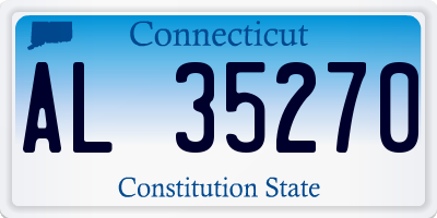 CT license plate AL35270