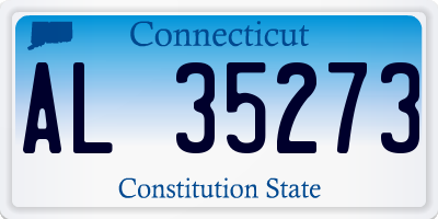 CT license plate AL35273