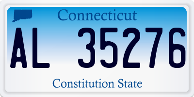 CT license plate AL35276