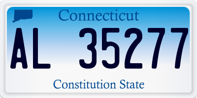 CT license plate AL35277