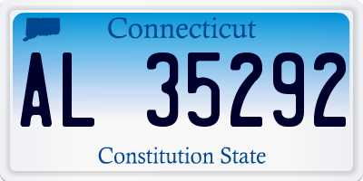 CT license plate AL35292