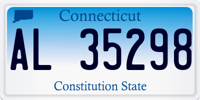 CT license plate AL35298