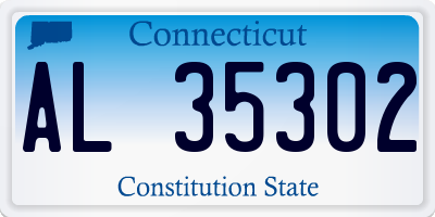 CT license plate AL35302