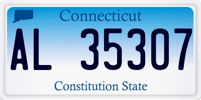 CT license plate AL35307