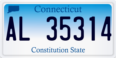 CT license plate AL35314