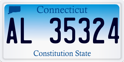 CT license plate AL35324