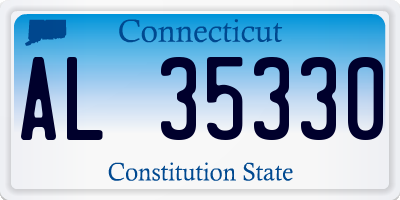 CT license plate AL35330