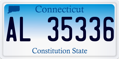 CT license plate AL35336
