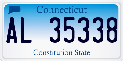 CT license plate AL35338