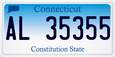 CT license plate AL35355
