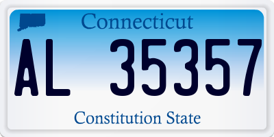 CT license plate AL35357
