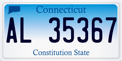 CT license plate AL35367