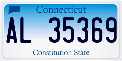 CT license plate AL35369