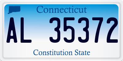 CT license plate AL35372