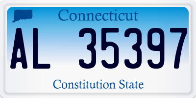 CT license plate AL35397