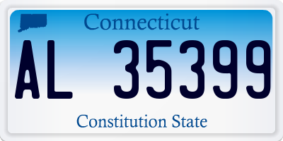 CT license plate AL35399