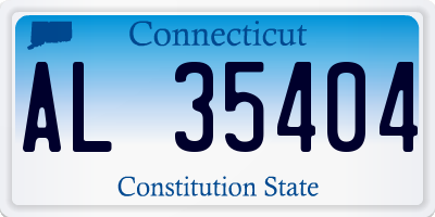 CT license plate AL35404