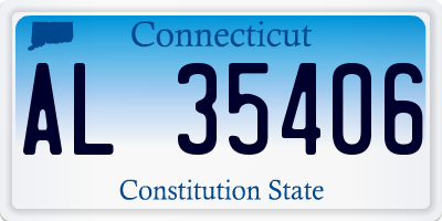 CT license plate AL35406
