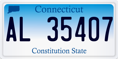CT license plate AL35407
