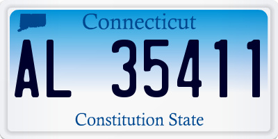 CT license plate AL35411