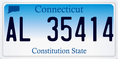 CT license plate AL35414