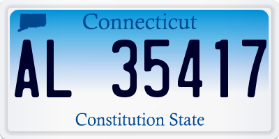 CT license plate AL35417