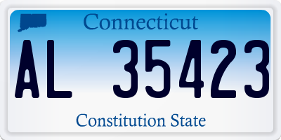CT license plate AL35423