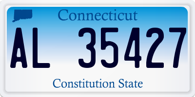 CT license plate AL35427