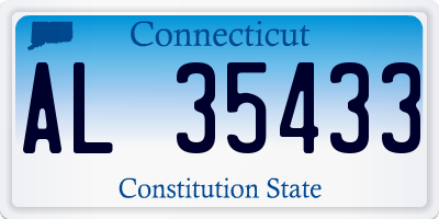 CT license plate AL35433