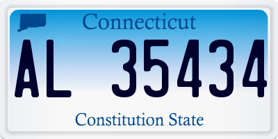 CT license plate AL35434