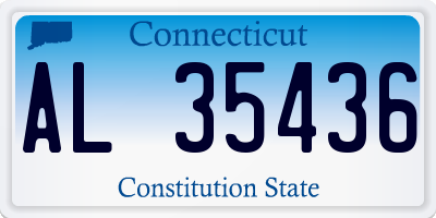 CT license plate AL35436