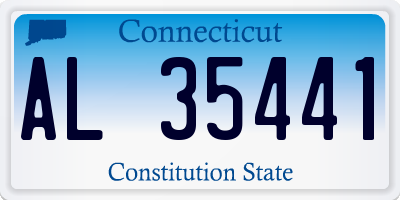 CT license plate AL35441