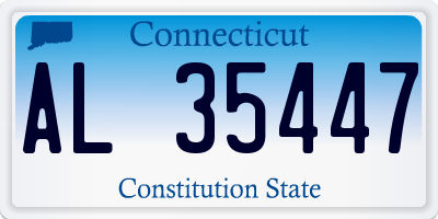 CT license plate AL35447